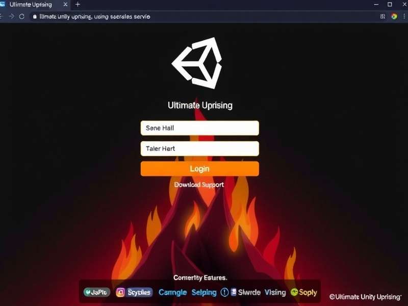 Ultimate Unity Uprising Login Screen